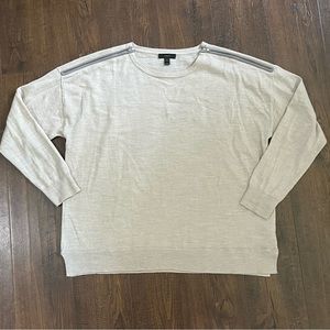 J. Crew Zip Shoulder Sweater